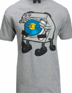 Kidrobot - T-Shirt Bent World Tables Gray Male