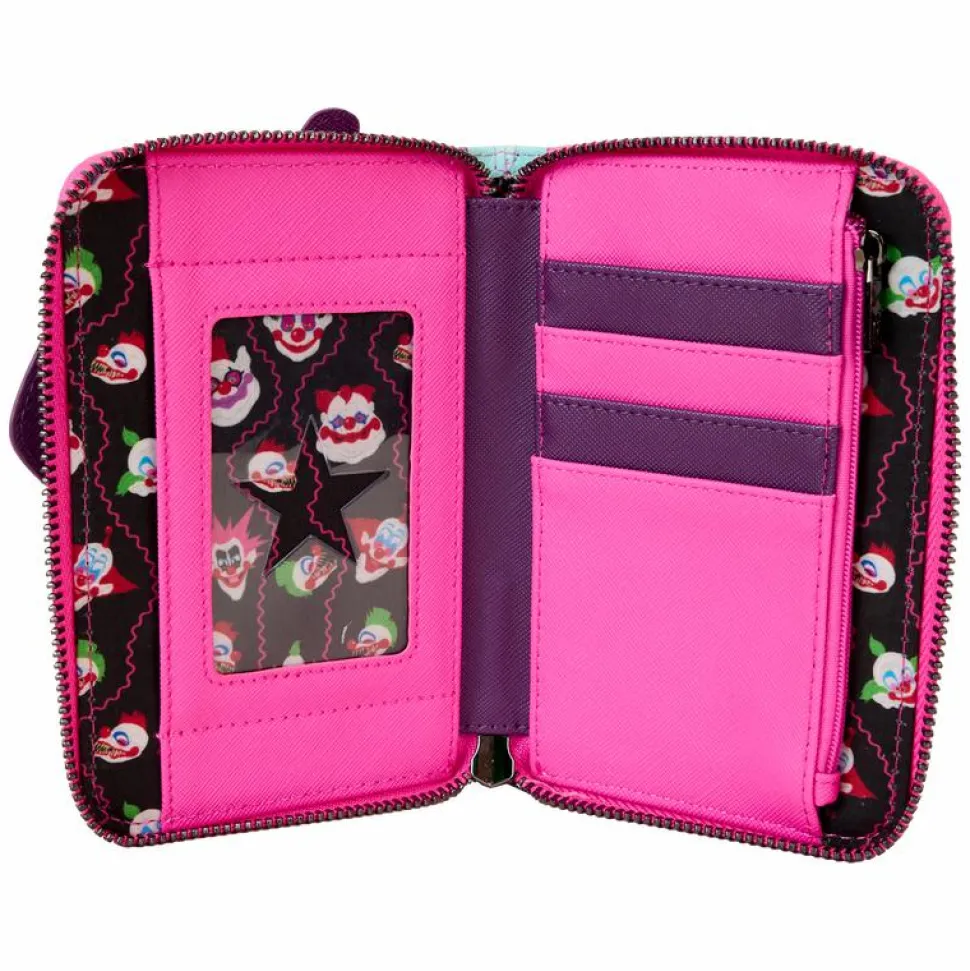 Killer Klowns from Outer Space - Jumbo Glow in the Dark 4" Zip-Around Wallet