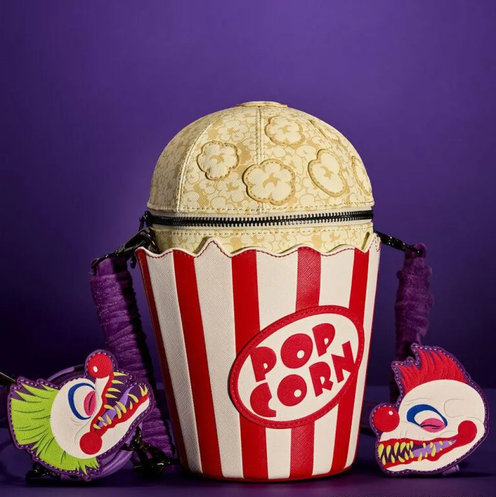 Killer Klowns from Outer Space - Popcorn Scented Glow in the Dark 10" Crossbody Bag with Coin Purse