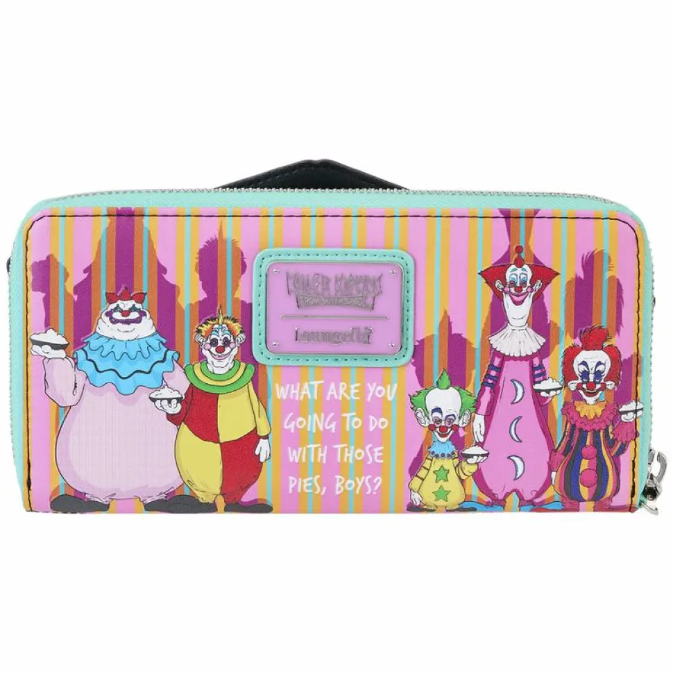 Killer Klowns from Outer Space - Glow in the Dark 4" Faux Leather Zip-Around Wristlet