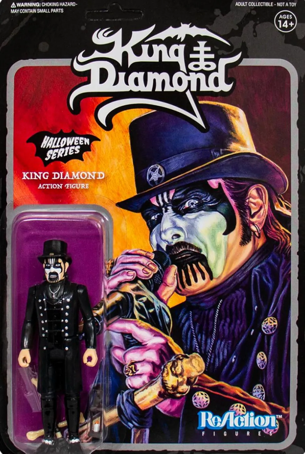 King Diamond - King Diamond Top Hat ReAction 3.75” Action Figure