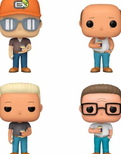 King of the Hill - Dale Gribble, Hank Hill, Bill Dauterive & Boomhauer Pop! Vinyl Figure 4-Pack