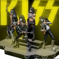 KISS - Love Gun Tour ’77 1/6th Scale Statue Bundle (Set of 4 Statues + Light Up Sign)