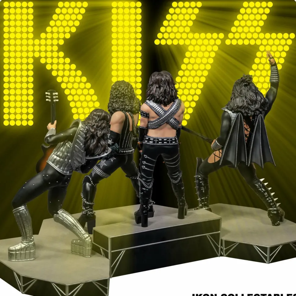 KISS - Love Gun Tour ’77 1/6th Scale Statue Bundle (Set of 4 Statues + Light Up Sign)