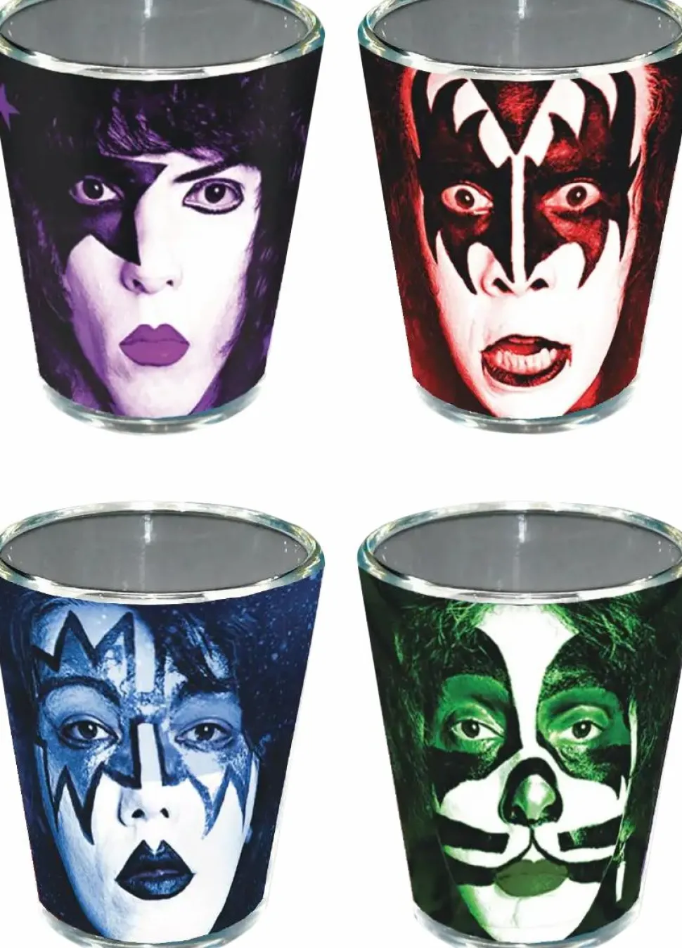 Kiss - Shot Glass 4-Pack