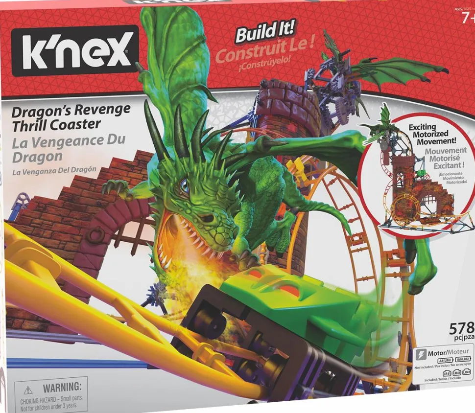 K’Nex - Dragon Revenge Roller Coaster Construction Set (578 Pieces)