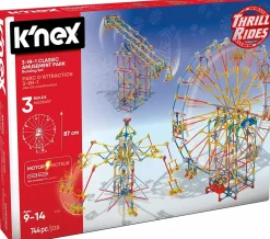 K’Nex - 3-in-1 Classic Amusement Park Construction Set (744 Pieces)