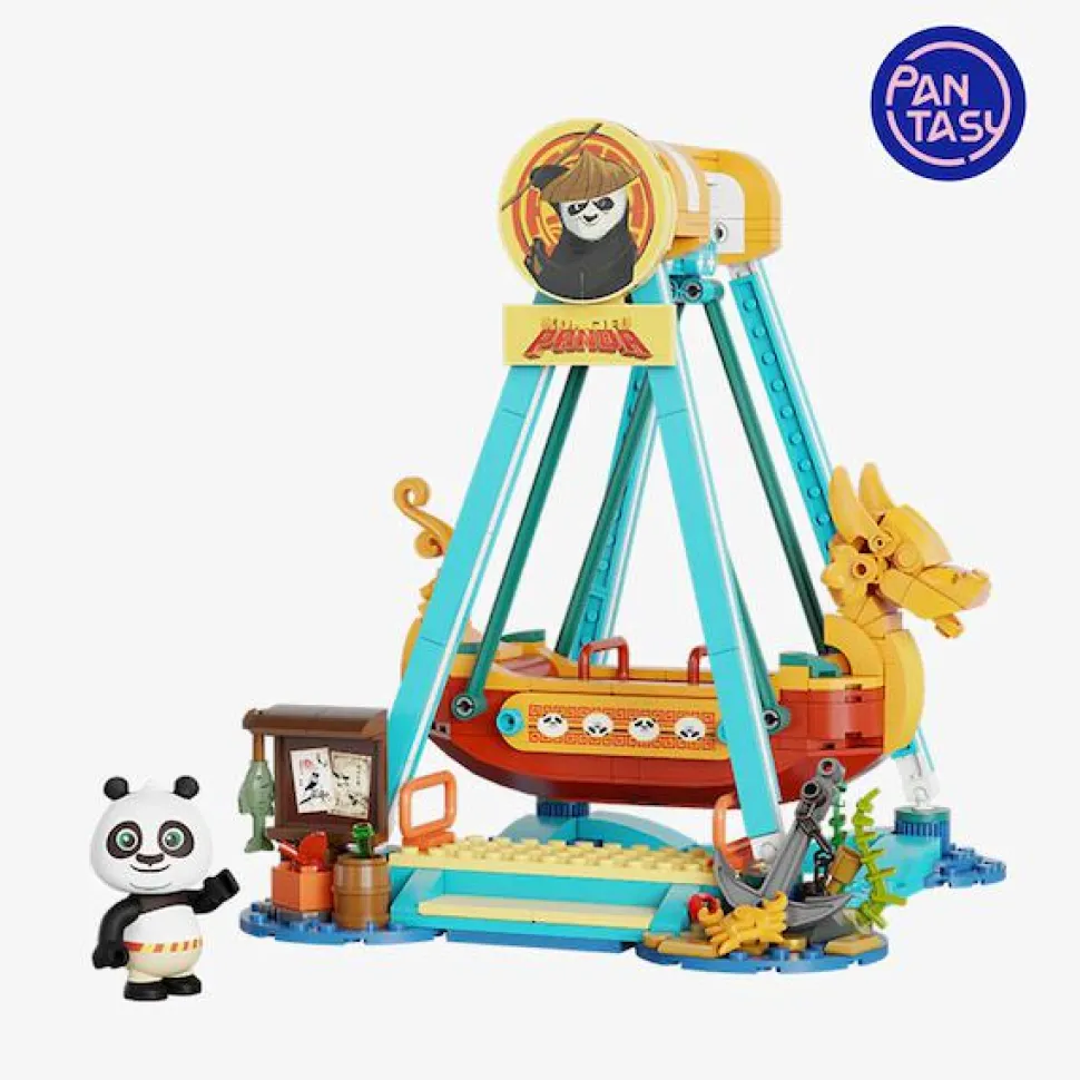Kung Fu Panda - Adventure Park Pirate Ship Ride Building Block Construction Set (379 Pieces)