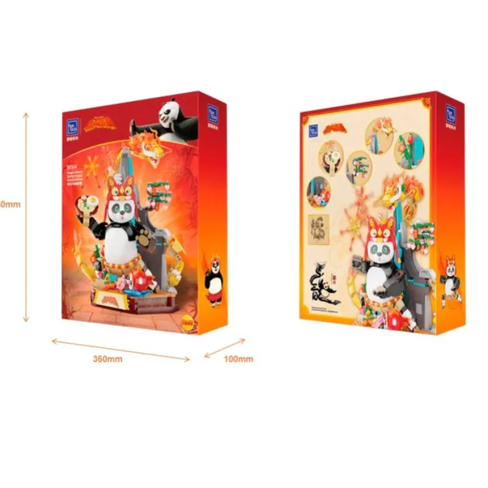 Kung Fu Panda - Dragon Warrior Spring Festival Special Edition Building Block Construction Set (1431 Pieces)