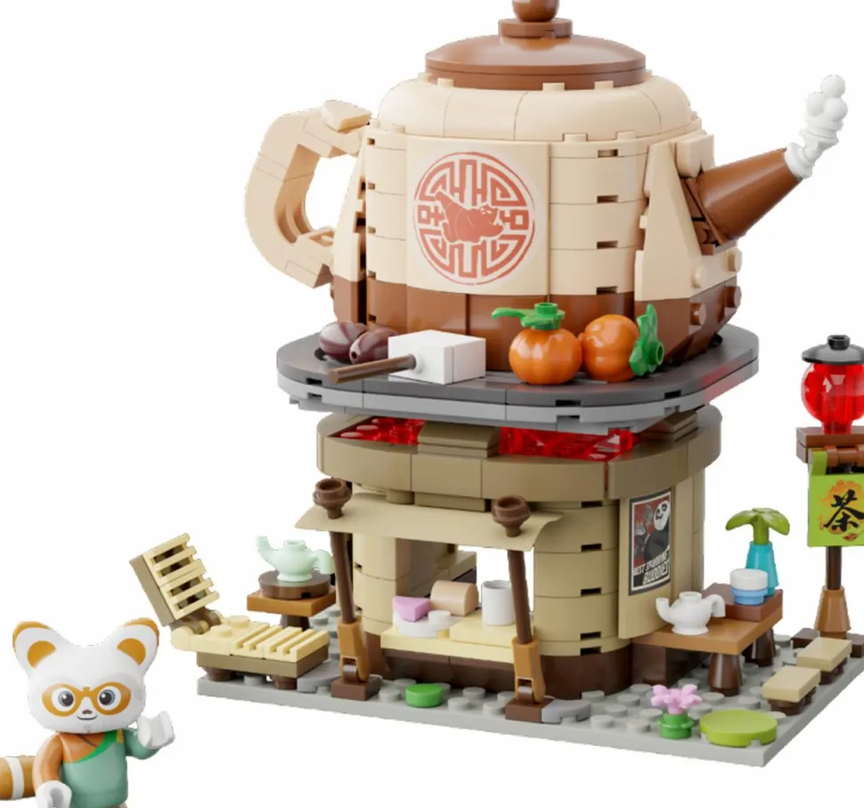 Kung Fu Panda - Shifu's Tea Stall Mini Street View Building Block Construction Set (335 Pieces)