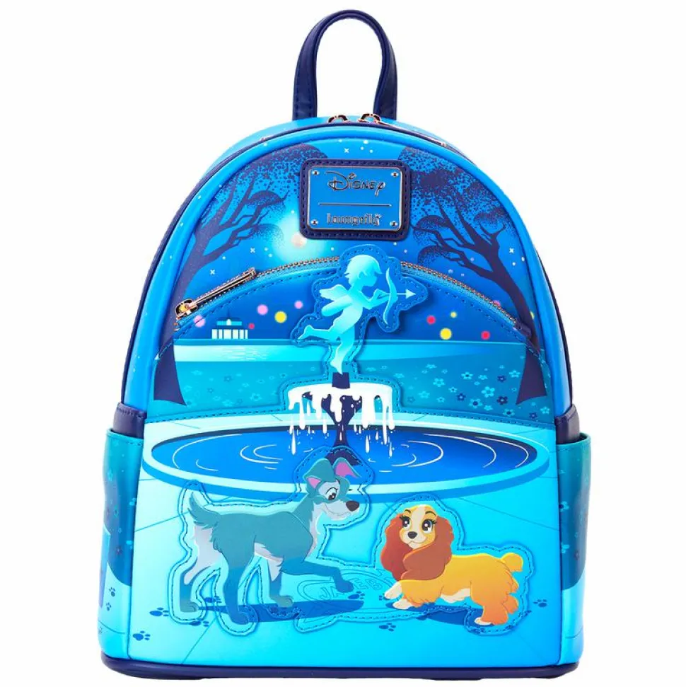 Lady and the Tramp (1955) - 70th Anniversary 10" Faux Leather Mini Backpack