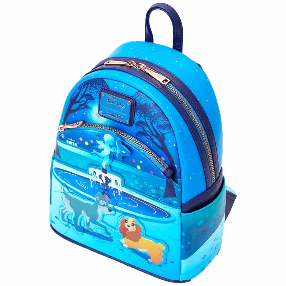 Lady and the Tramp (1955) - 70th Anniversary 10" Faux Leather Mini Backpack