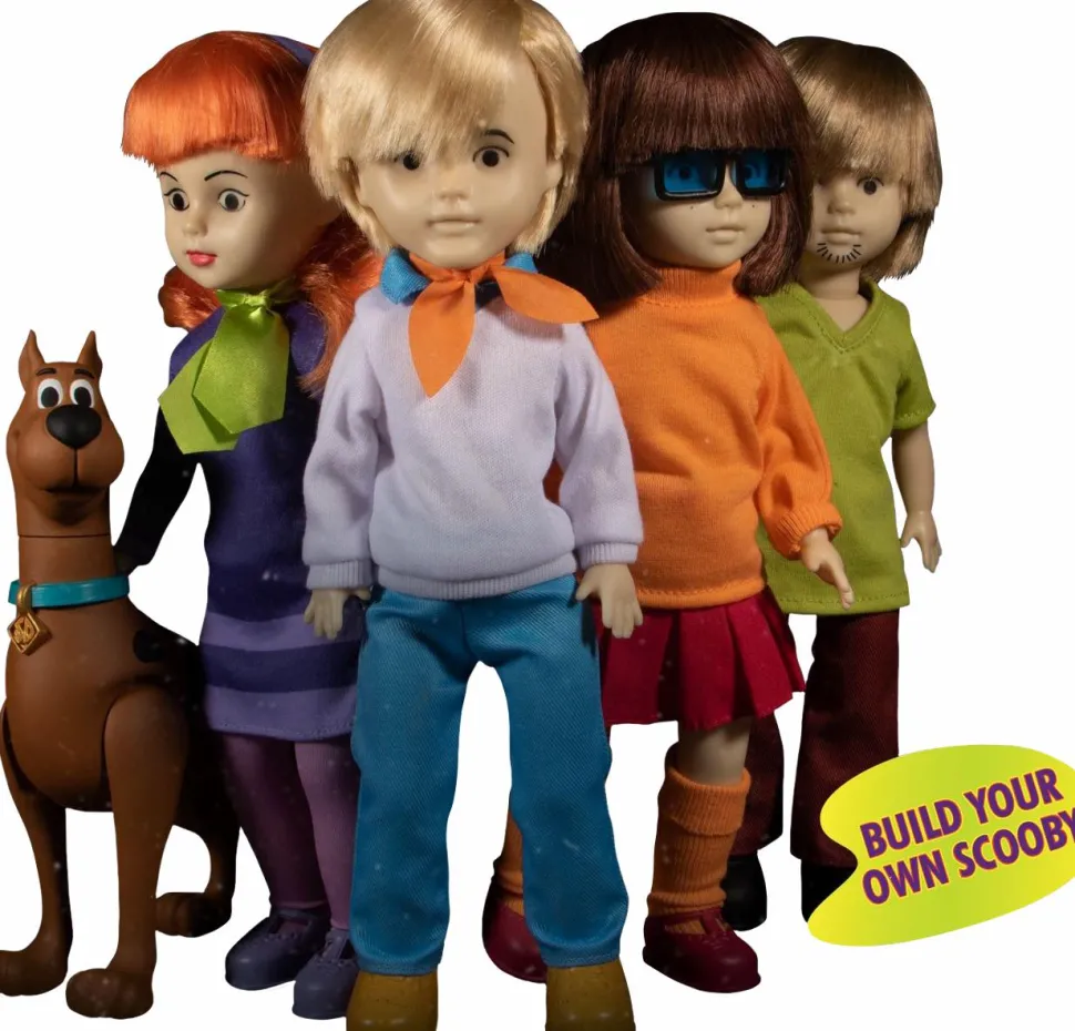 LDD Presents - Scooby-Doo & Mystery Inc Build-A-Figure 10” Living Dead Doll Bundle (Set of 4)