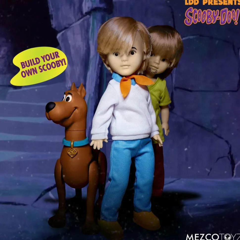 LDD Presents - Scooby-Doo & Mystery Inc Build-A-Figure 10” Living Dead Doll Bundle (Set of 4)
