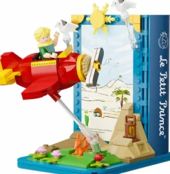 Le Petit Prince (The Little Prince) - Airplane Bookend Building Block Construction Set (276 Pieces)