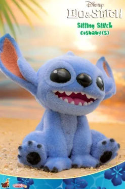 Lilo & Stitch (2025) - Stitch Sitting Velvet Hair Version Cosbaby (S) Hot Toys Figure