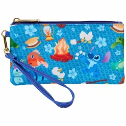Lilo & Stitch - Camping Cuties 4" Nylon Wristlet Wallet