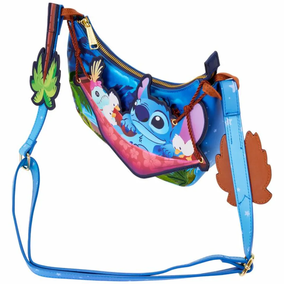 Lilo & Stitch - Camping Cuties 6" Faux Leather Crossbody Bag