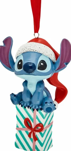 Lilo & Stitch - Christmas Stitch on Present Disney Icons & Villains Resin Figurine