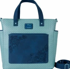 Lilo & Stitch - Embroidered Woven 13" Faux Leather Convertible Tote Bag
