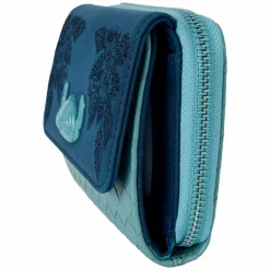 Lilo & Stitch - Embroidered Woven 4" Faux Leather Trifold Wallet