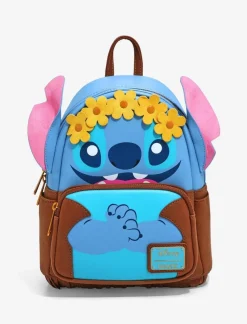 Lilo & Stitch - Hippie Stitch Cosplay 10” Faux Leather Mini Backpack