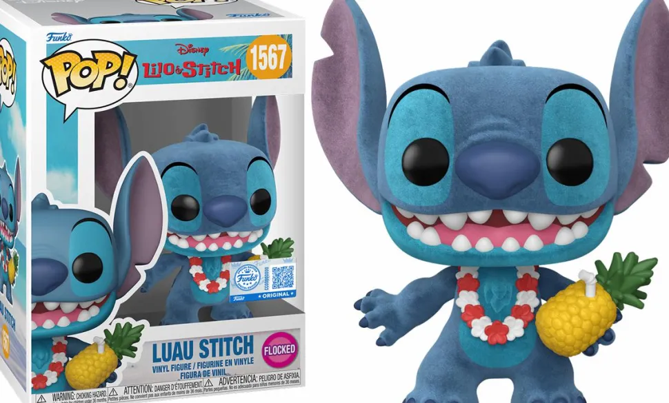 Lilo & Stitch - Luau Stitch (Flocked) Pop! Vinyl Figure