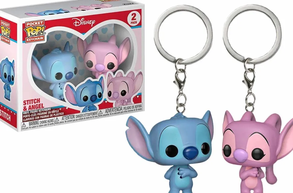 Lilo & Stitch - Stitch & Angel Pocket Pop! Vinyl Keychain 2-Pack