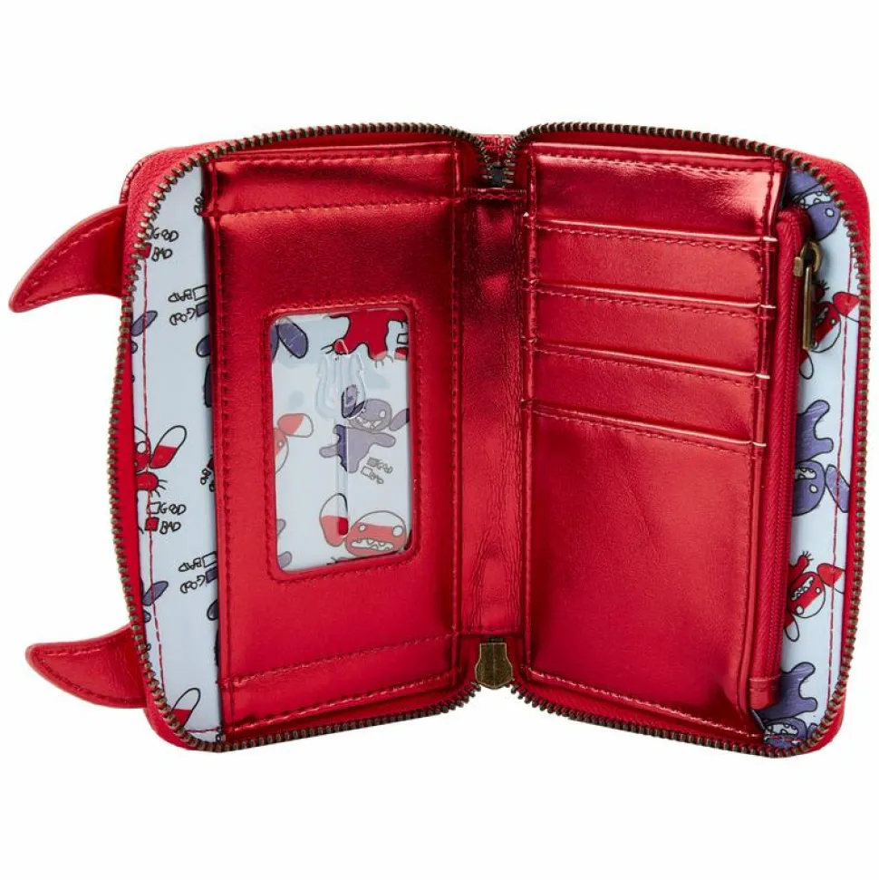 Lilo & Stitch - Stitch Devil Cosplay 4" Faux Leather Zip-Around Wallet
