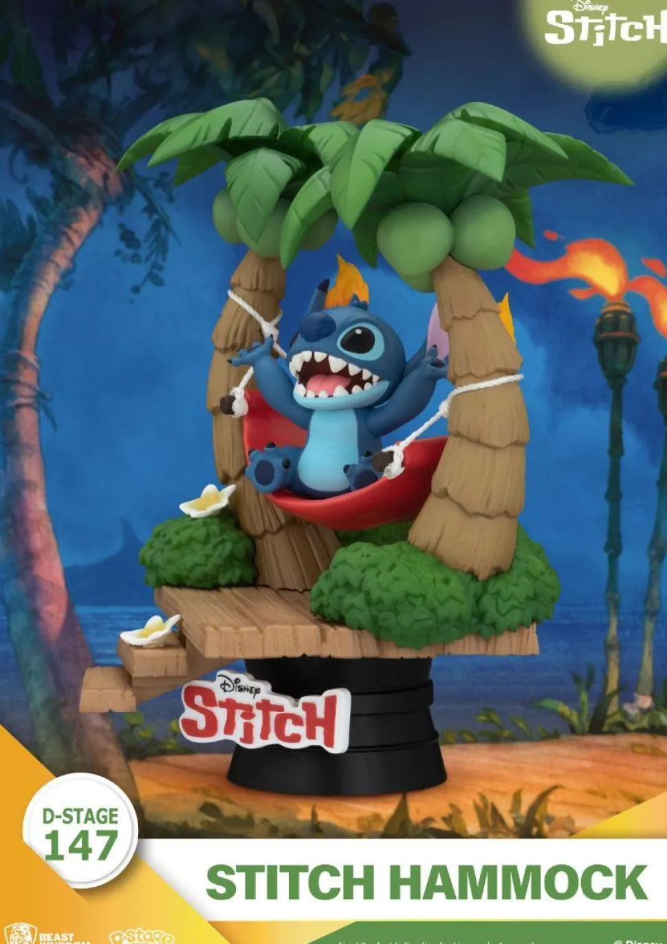 Lilo & Stitch - Stitch in Hammock D-Stage 6" PVC Diorama Statue