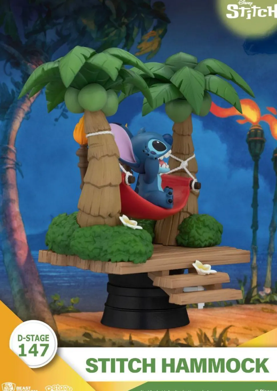 Lilo & Stitch - Stitch in Hammock D-Stage 6" PVC Diorama Statue