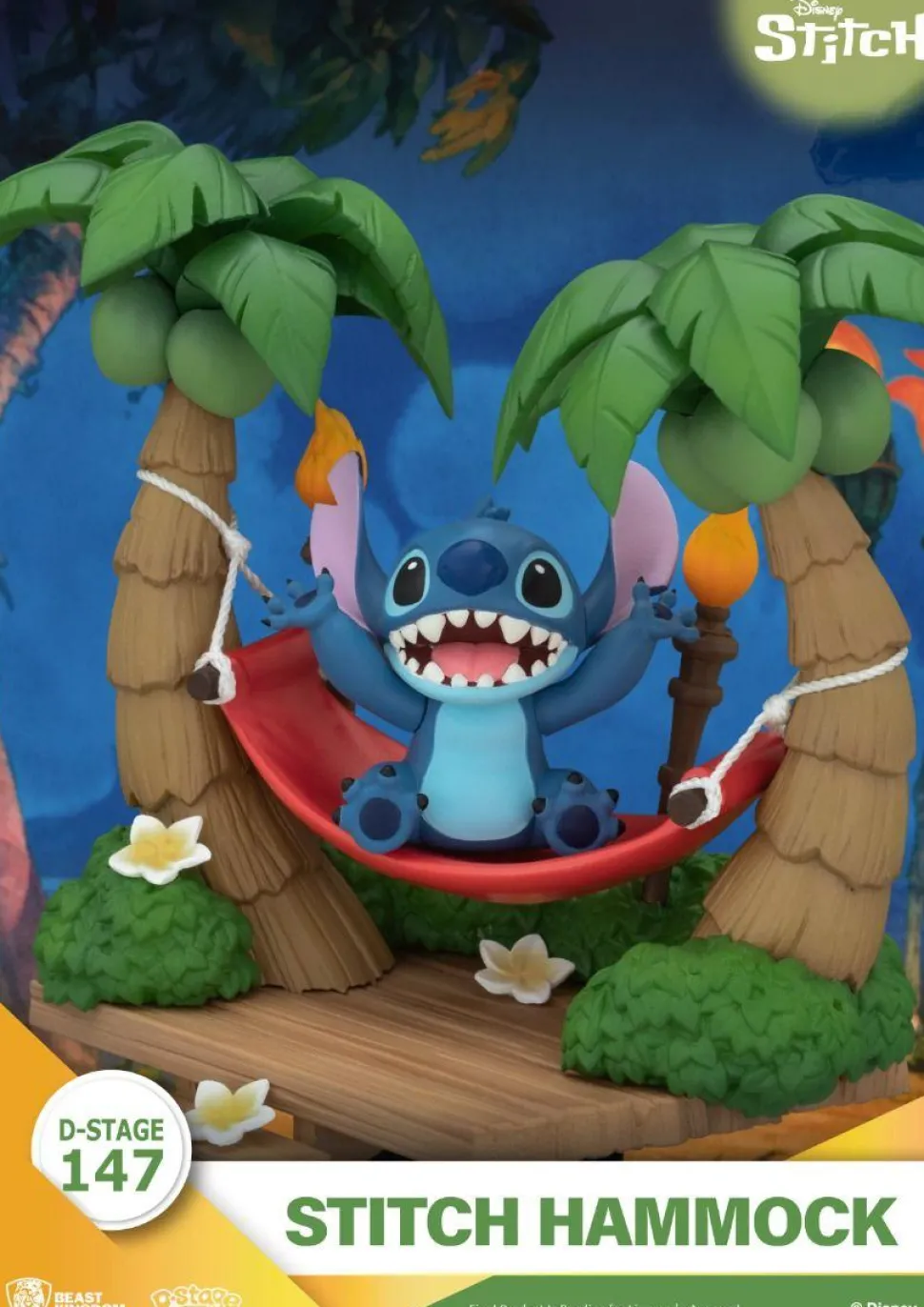 Lilo & Stitch - Stitch in Hammock D-Stage 6" PVC Diorama Statue