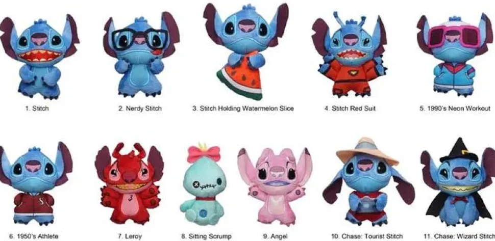Lilo & Stitch - Stitch Plush Bag Clip Blind Bag (Single Unit)