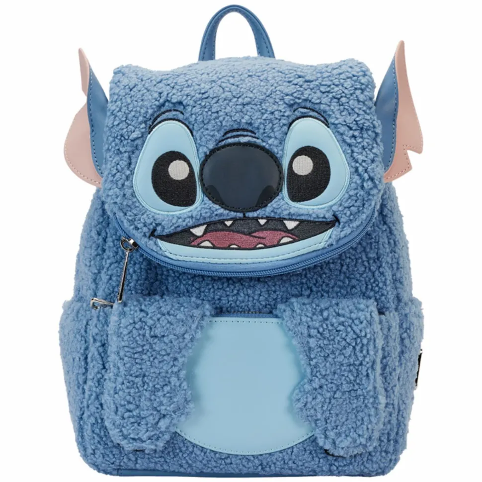 Lilo & Stitch - Stitch Sherpa Cosplay 10" Faux Leather Mini Backpack