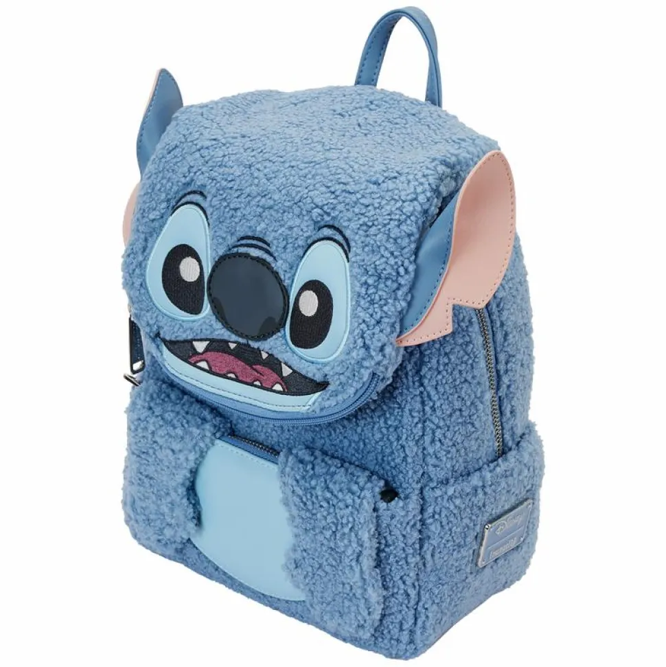 Lilo & Stitch - Stitch Sherpa Cosplay 10" Faux Leather Mini Backpack