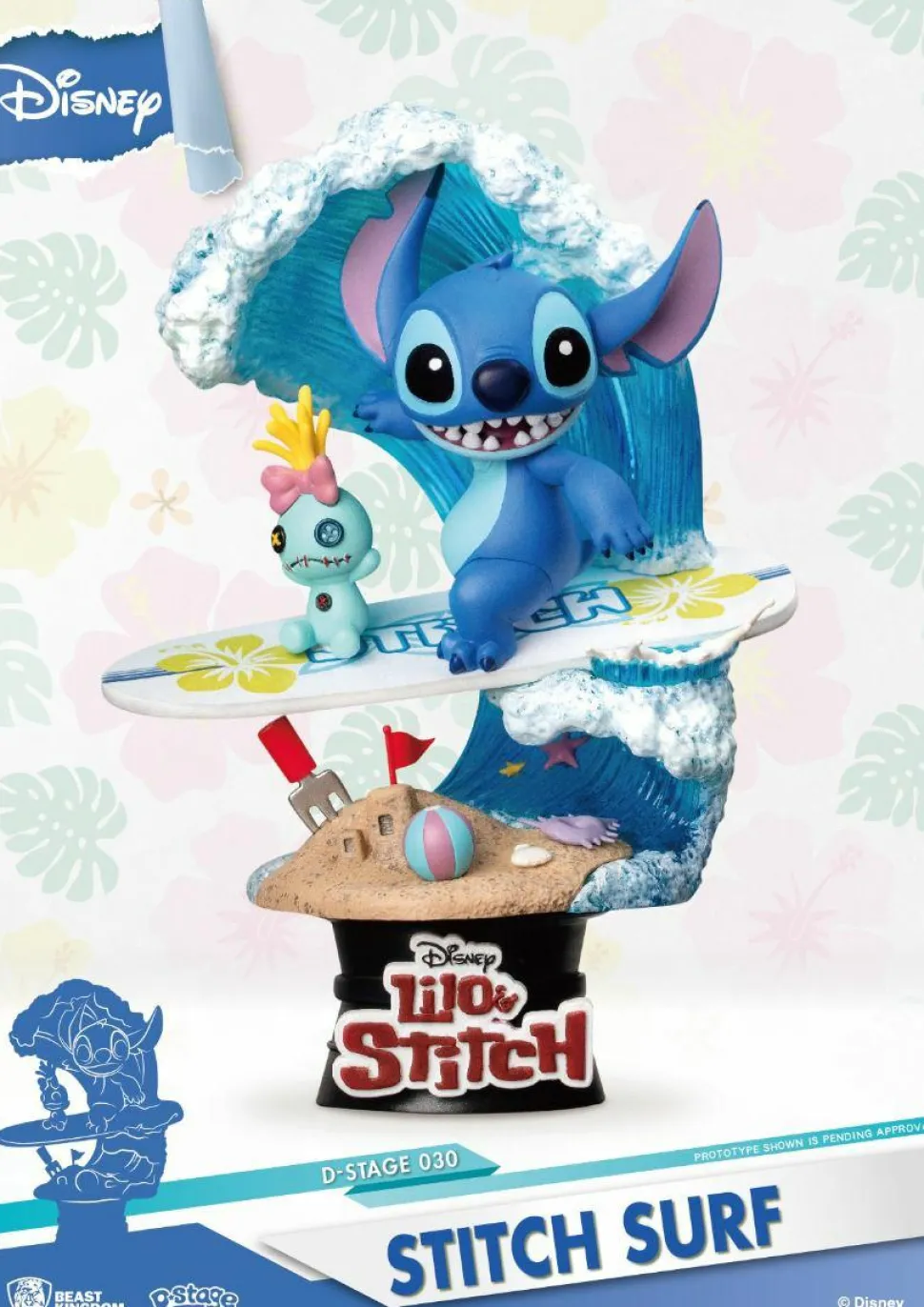 Lilo & Stitch - Stitch Surfing D-Stage 6" Diorama Statue