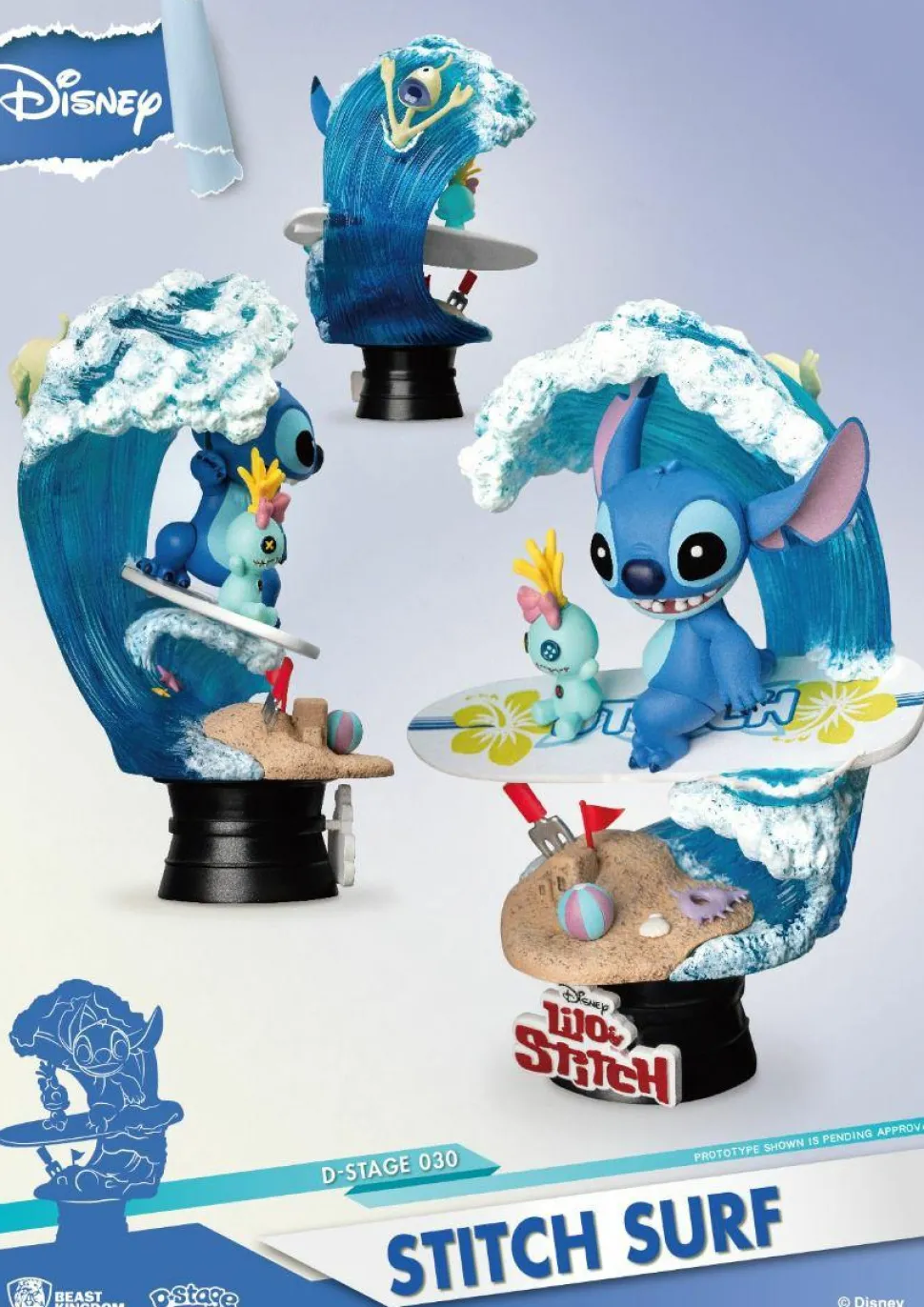 Lilo & Stitch - Stitch Surfing D-Stage 6" Diorama Statue