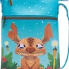 Lilo & Stitch - Stitch Tiki 9" Faux Leather Passport Bag