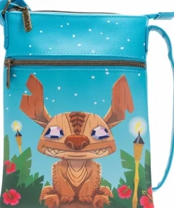 Lilo & Stitch - Stitch Tiki 9" Faux Leather Passport Bag