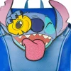 Lilo & Stitch - Stitch with Pineapple 11” Faux Leather Flap Mini Backpack
