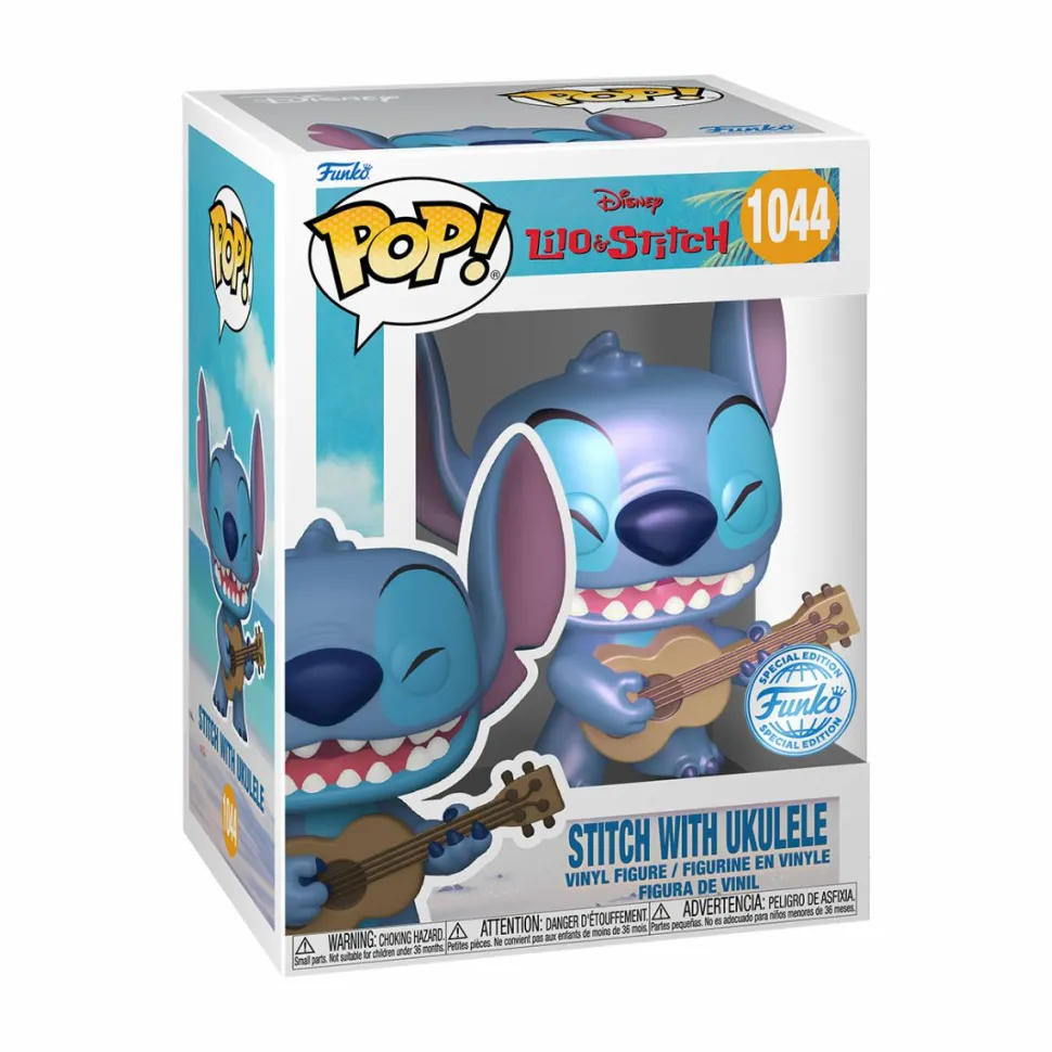 Lilo & Stitch - Stitch with Ukulele (Pearlescent) Pop! Vinyl Figure