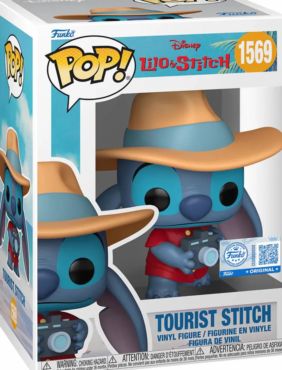 Lilo & Stitch - Tourist Stitch Mystery Box (Includes Tourist Stitch & 3 Exclusive Pop! Vinyl Figures)