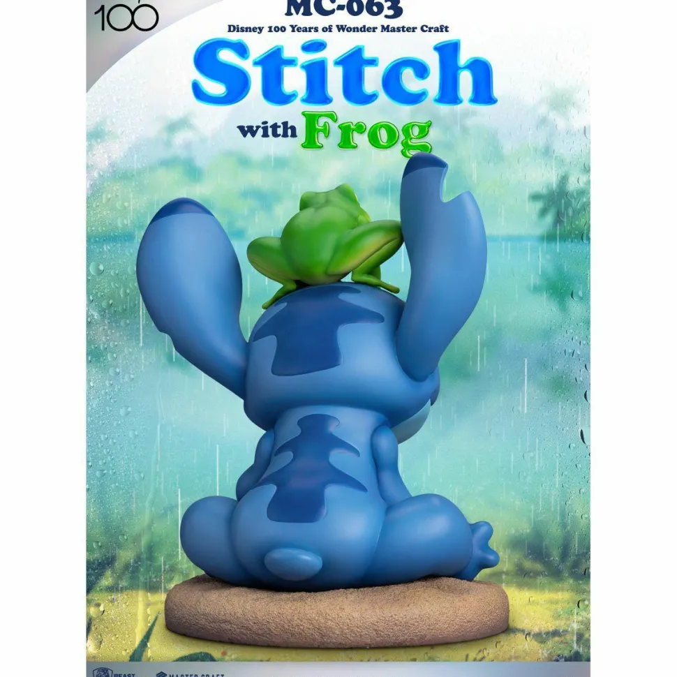 Lilo and Stitch - Stitch with Frog MC-063 Master Craft 13" Statue