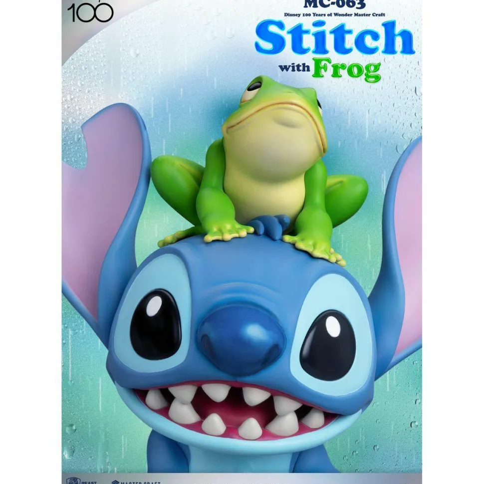 Lilo and Stitch - Stitch with Frog MC-063 Master Craft 13" Statue