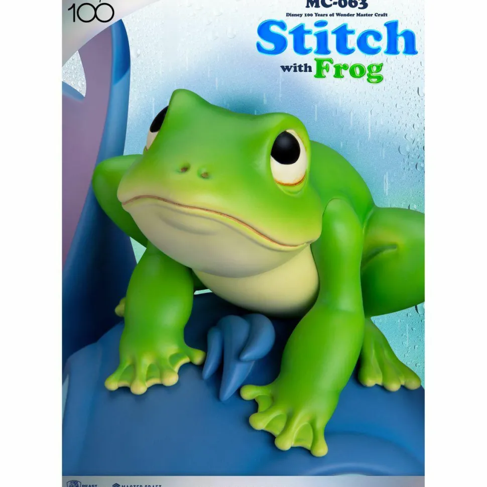 Lilo and Stitch - Stitch with Frog MC-063 Master Craft 13" Statue