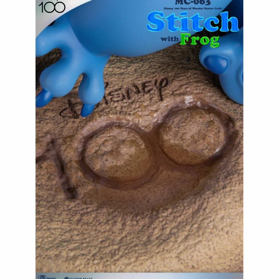 Lilo and Stitch - Stitch with Frog MC-063 Master Craft 13" Statue