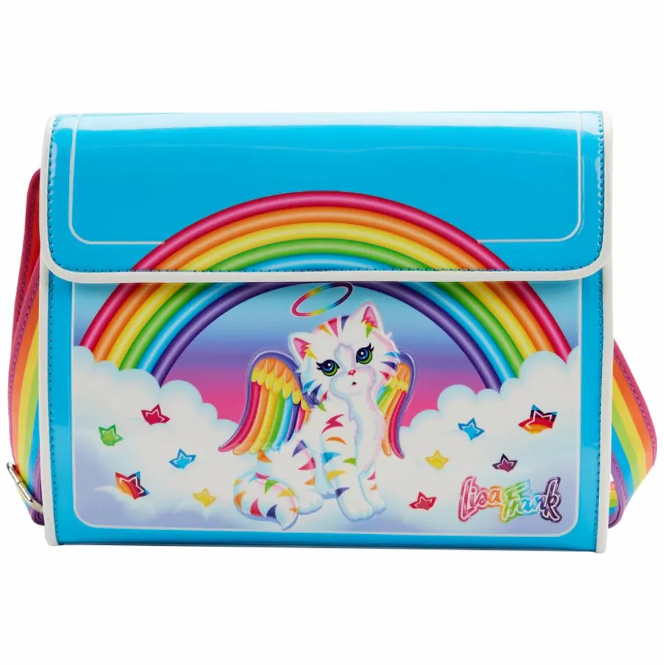 Lisa Frank - Angel Kitty 7” Faux Leather Crossbody Bag