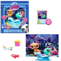 Littlest Pet Shop - Aquarium Shell-Fie Petfluencers Mini Figure 2-Pack (Series 1)