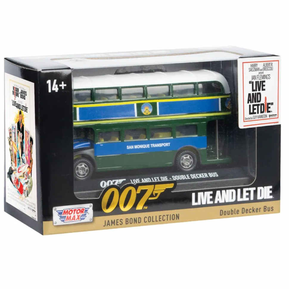 Live and Let Die (1973) - Double Decker Bus James Bond 007 Collection 1/64th Scale Die-Cast Vehicle Replica