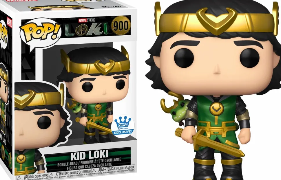 Loki (2021) - Kid Loki Metallic Mystery Box (Includes Kid Loki & 2 Mystery Exclusive Pop! Vinyl Figures)